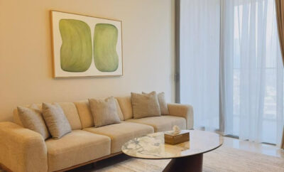 Lux 1BR+Study Burj view flat!