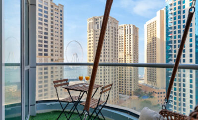 Luxury Waterfront View w/ Ain Dubai & PS5 in JBR