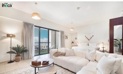 Boho Studio with Full Sea and Ain Dubai View