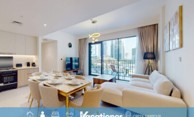 Island Park – Chic Two Bed in Creek with Pool View