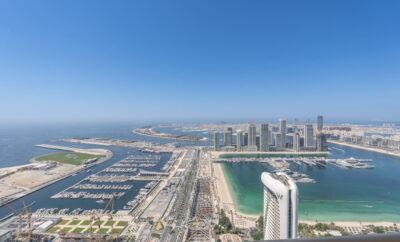 Stylish 1BHK in Elite Residences, Marina | Balcony