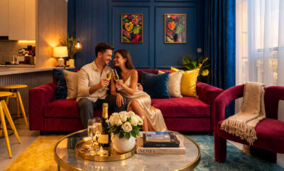 Colorful Designer Retreat • Luxury 1BR w/ Pool