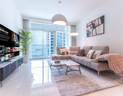 1BHK Beach View Apartment | Balcony, Pool & Gym