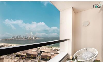Boho Studio with Full Sea and Ain Dubai View