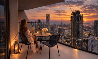 Skyline Luxury 1BR w/ Balcony, Pool & Spa