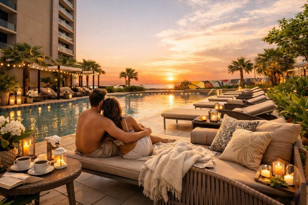 Modern 2BR • Pool, Gym & Sauna Access